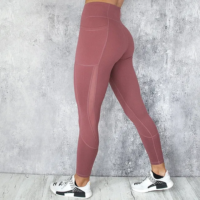 AINDAV Sport Leggings High Waist Compression Pants Gym Clothes Sexy Running Floral Print Yoga Tights Women Fitness Yoga Pants