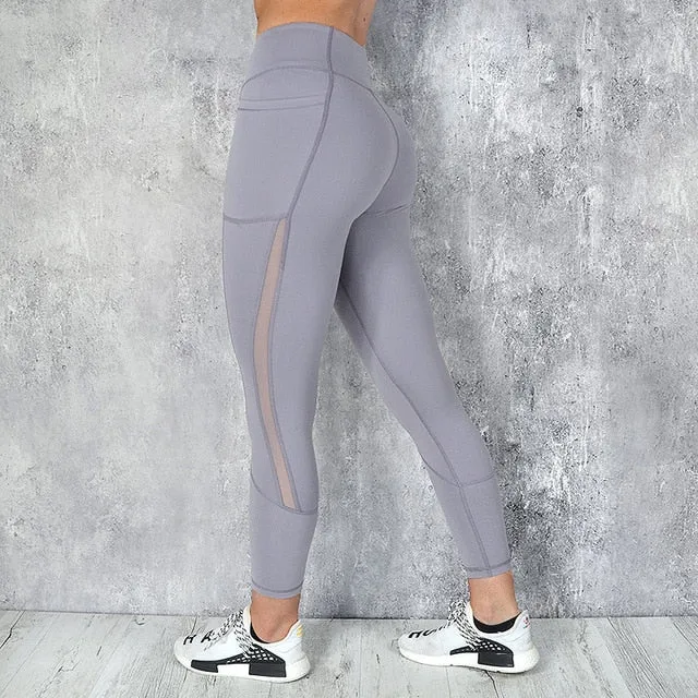 AINDAV Sport Leggings High Waist Compression Pants Gym Clothes Sexy Running Floral Print Yoga Tights Women Fitness Yoga Pants