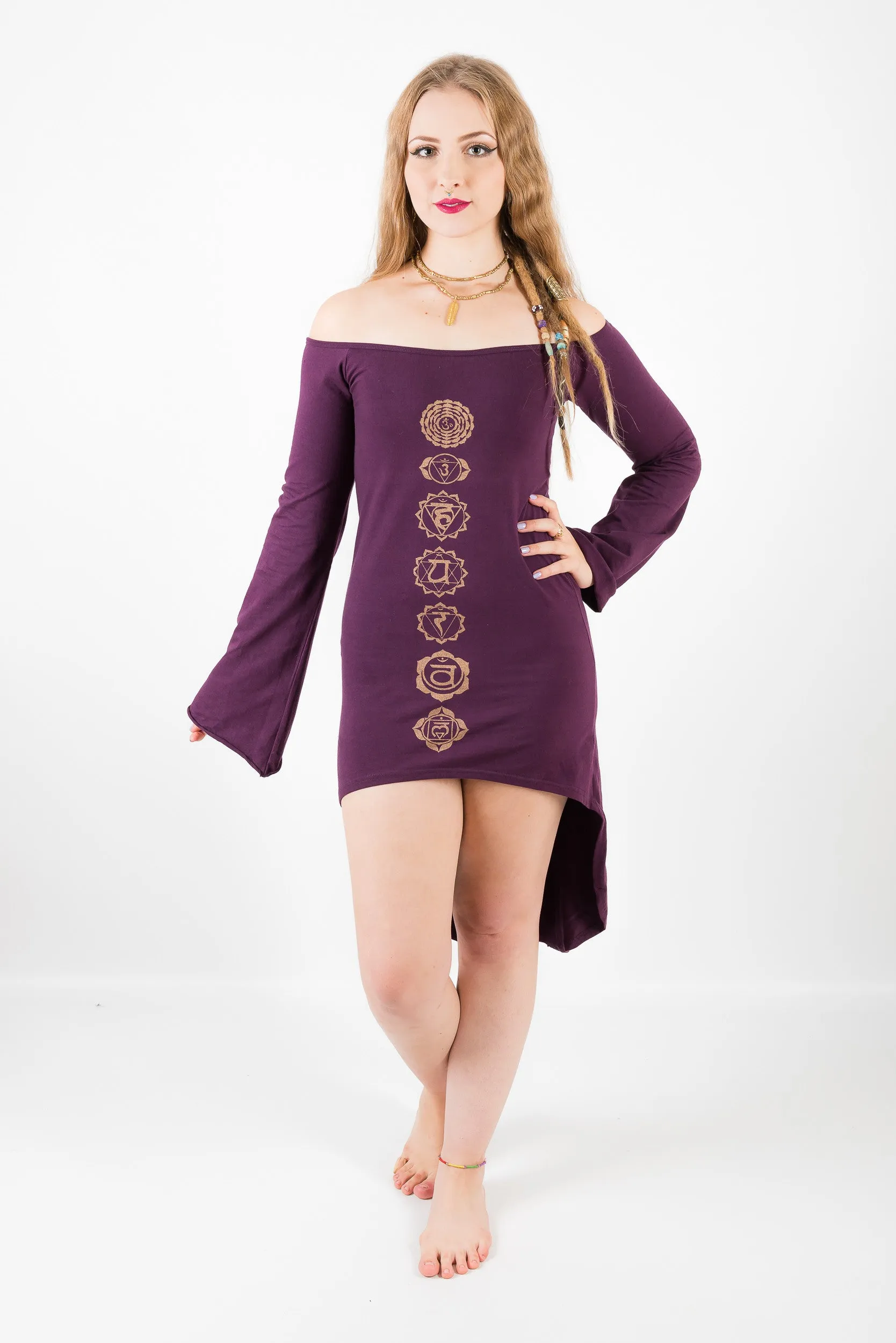 Chakra Bell Sleeve Dress