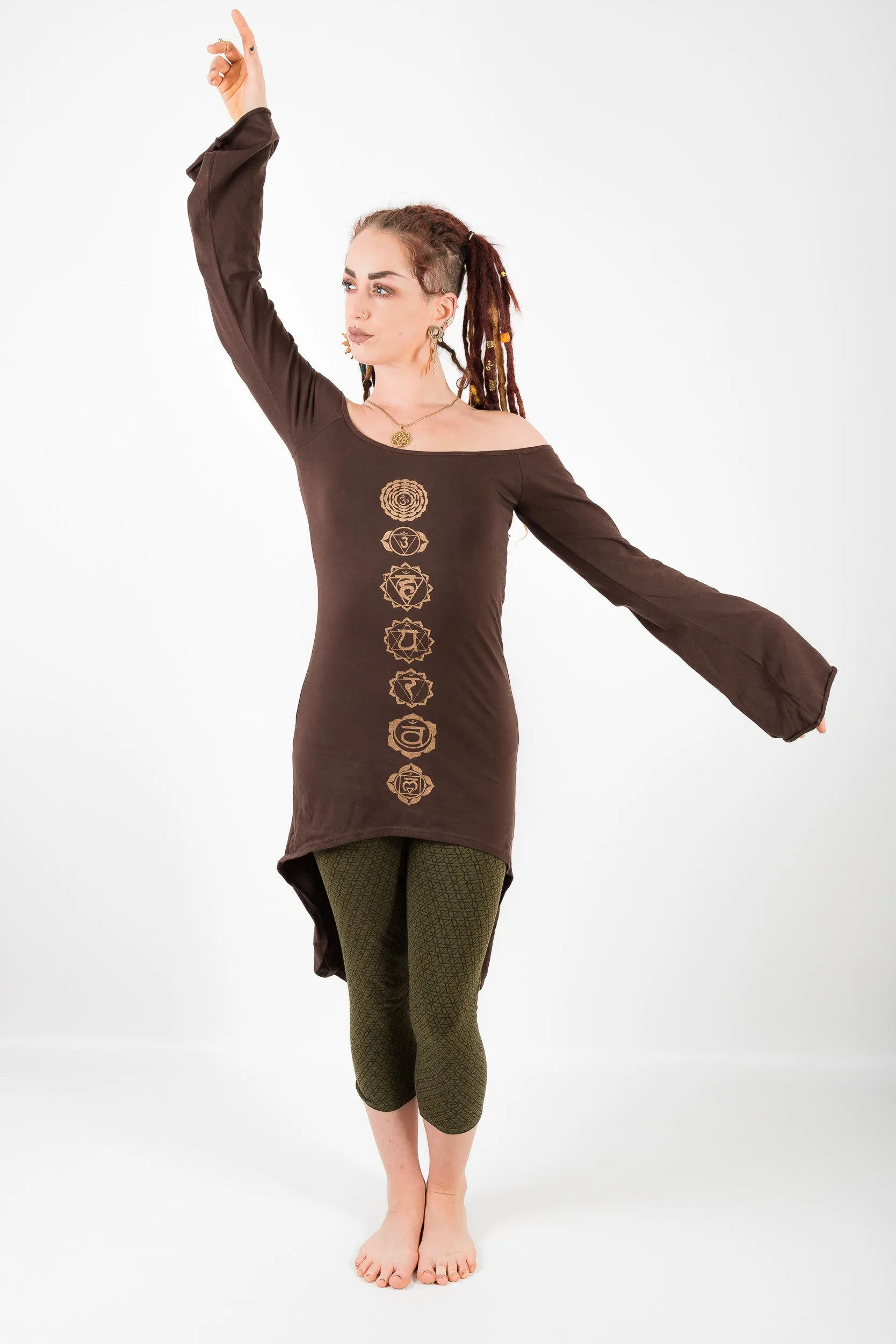 Chakra Bell Sleeve Dress