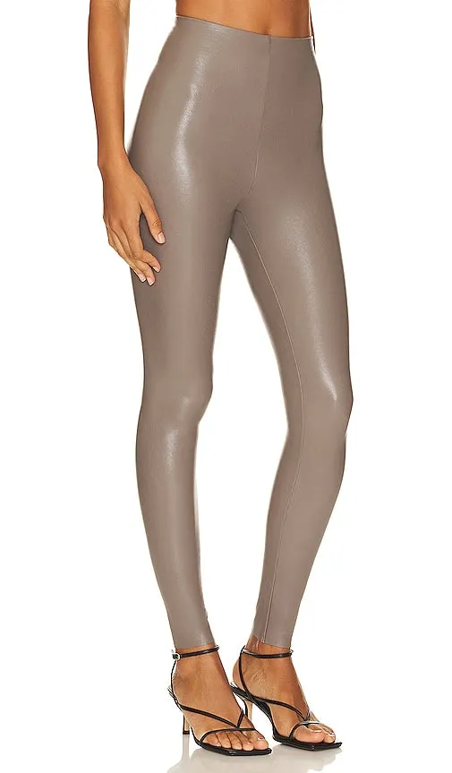 Commando Faux Leather Legging in Grey