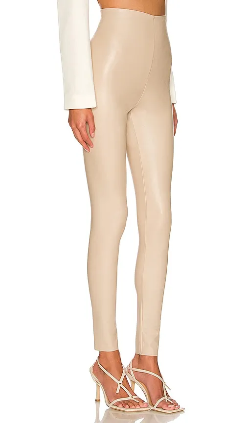 Commando Faux Leather Legging in Nude