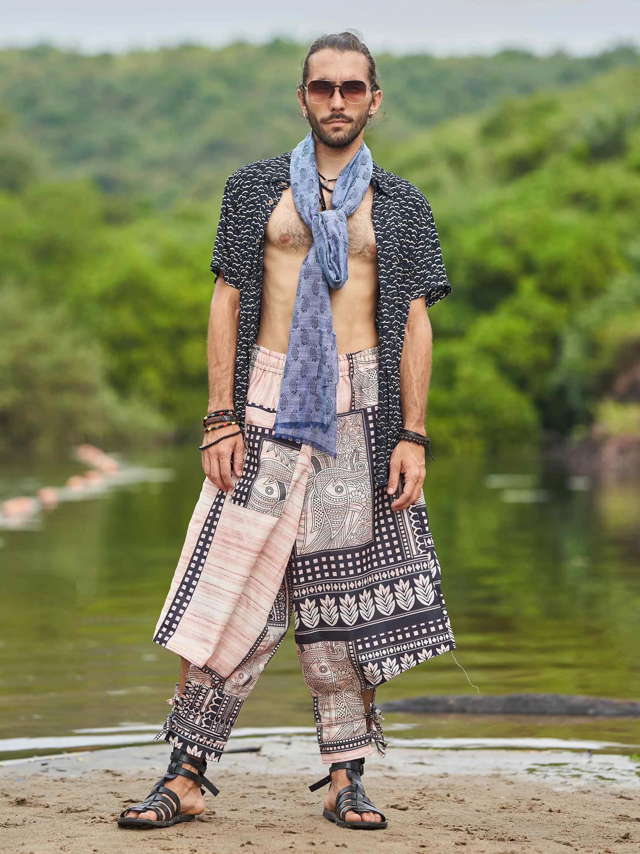 Men's Artistic Tribal Harem Pants for Travel Dance Yoga
