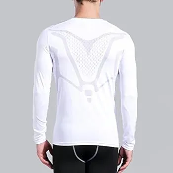 Men's Top Long Sleeve Cool Dry All Weather Tights for Running Training    B196493