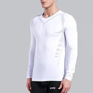 Men's Top Long Sleeve Cool Dry All Weather Tights for Running Training    B196493