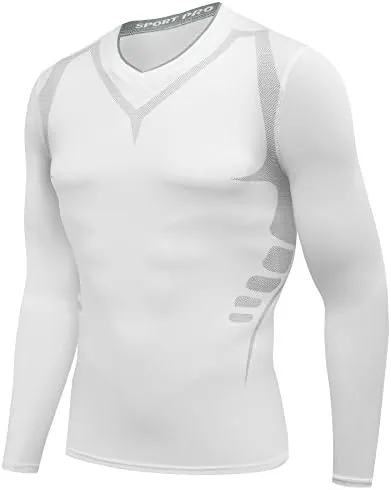 Men's Top Long Sleeve Cool Dry All Weather Tights for Running Training    B196493
