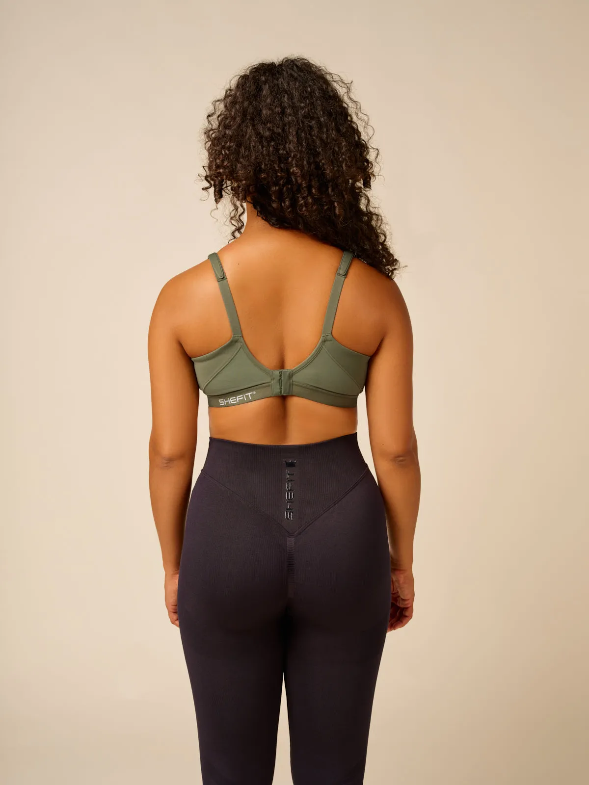 Plunge Bra - Deep Lichen Green