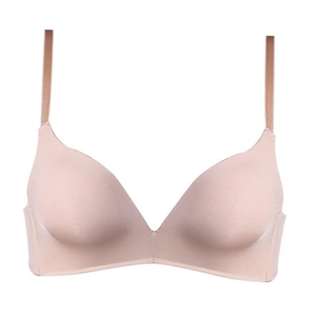 Varsbaby Ladies Push Up Underwear Solid Wire Free Comfortable Brass